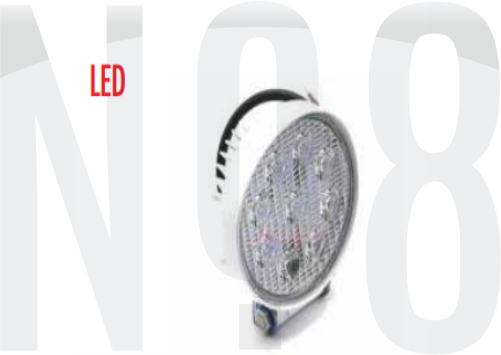 LAMBA Ø106mm,BEYAZ 9 led 10-30v 27W