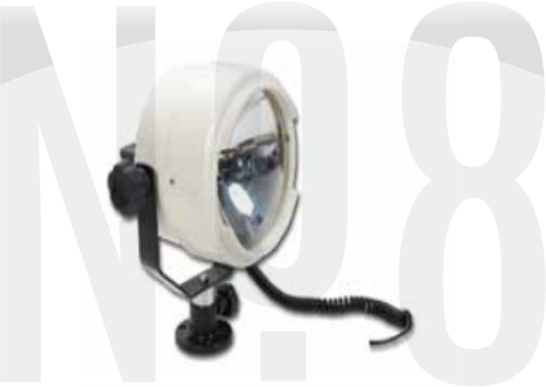 AEK AYAKLI ELLE KUMAND.ABS PROJ. BEYAZ Ø15cm h:223 12v