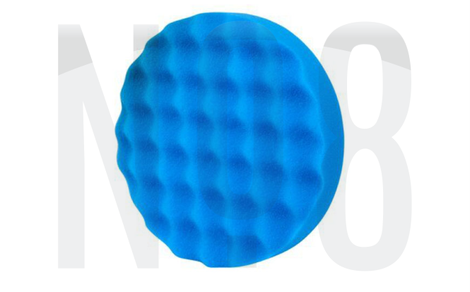 Hookit Tek Taraflı Sünger Sistemi Adım 3 Mavi Hare Giderici Pasta Süngeri 220mm