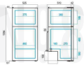 VITRIFRIGO DP150i BUZDOLABI, 12/24V, 120+30L