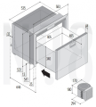 VITRIFRIGO DW100 RFX BUZDOLABI, ÇEKMECELİ, 12/24V