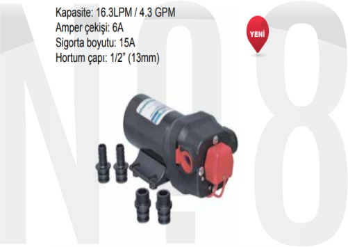 TMC HİDROFOR POMPASI 16.3 LT/DK 12V