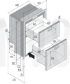VITRIFRIGO DW210 DTX BUZDOLABI/D.DOND. 12/24V 65+54L