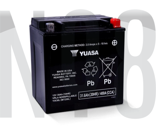 YUASA YTX30L-BS   YIX30L-BS  12VOLT 30 AH 400CCA JET SKİ AKÜSÜ