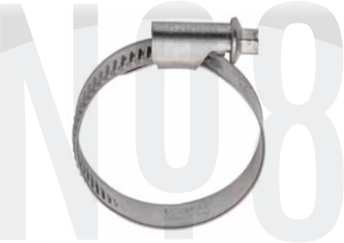 A2 304 Kalite Paslanmaz Arinox Kelepçe SX9 C7 W4 Genişlik 9mm DIN3017