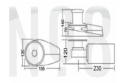 WS1100C HALAT FENERLİ DİK IRGAT 8mm 12v