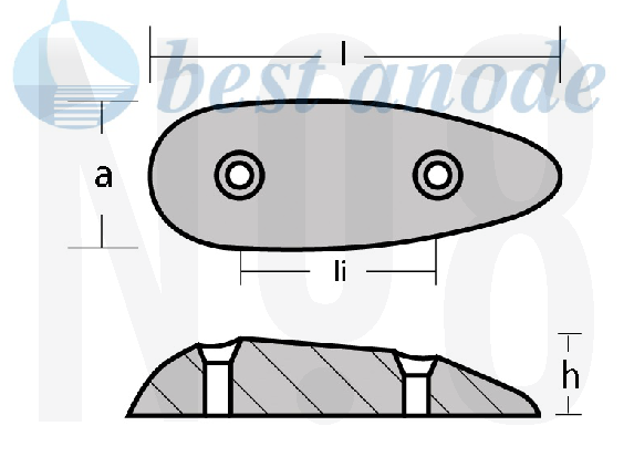 Oval naca Tutya OVL161 Tutya 8 kg