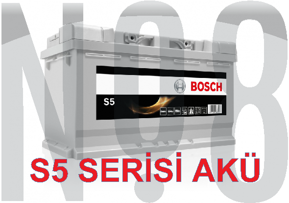 BOSCH S5 - KAPALI SULU 12V - 100AH - 830CCA