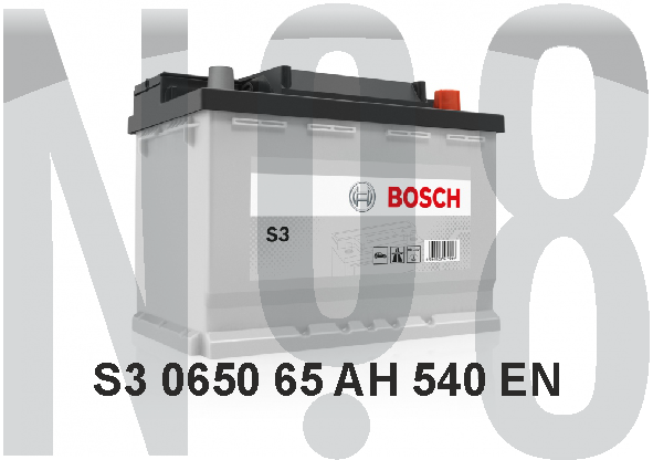 BOSCH S3 - KAPALI SULU - 12V - 65AH - 540CCA