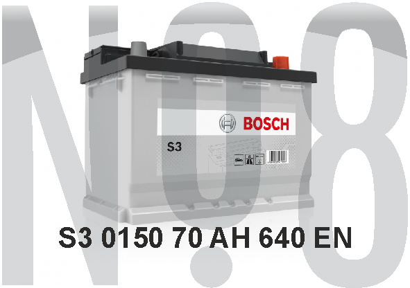 BOSCH S3 - KAPALI SULU - 12V - 70AH - 640CCA
