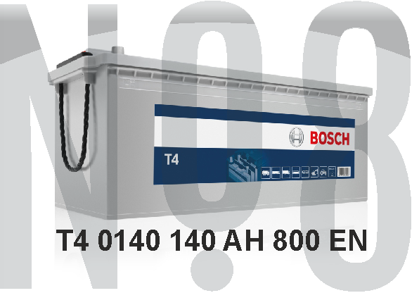 BOSCH T4 - KAPALI SULU - 12V - 140AH - 800CCA