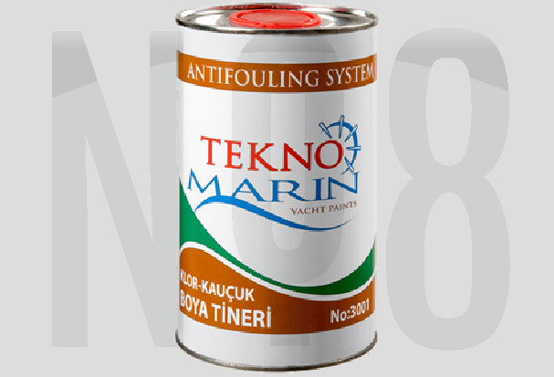 TEKNOMARIN KLOR KAUÇUK BOYA TİNERİ ( 3001 ), Zehirli Boya Tineri