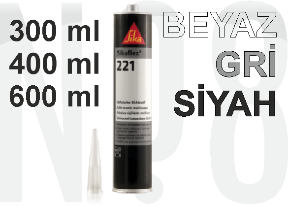 SIKAFLEX 221 - BEYAZ - 300 ML KARTUŞ