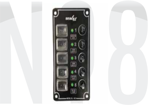 6 ANAHTARLI İZOLELİ DİKEY SWITCH PANEL