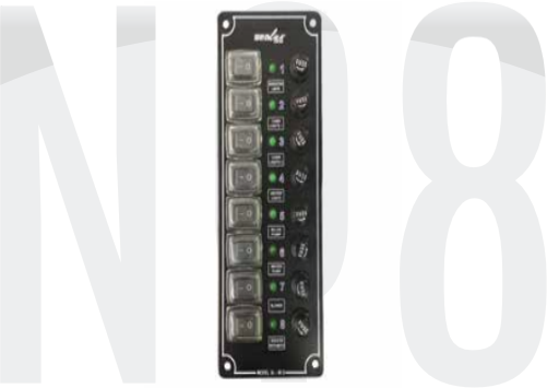 8 ANAHTARLI İZOLELİ DİKEY SWITCH PANEL