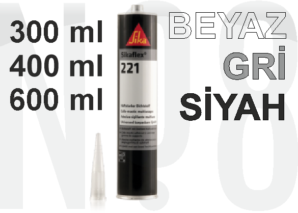 SIKAFLEX 221 - GRİ - 300 ML KARTUŞ