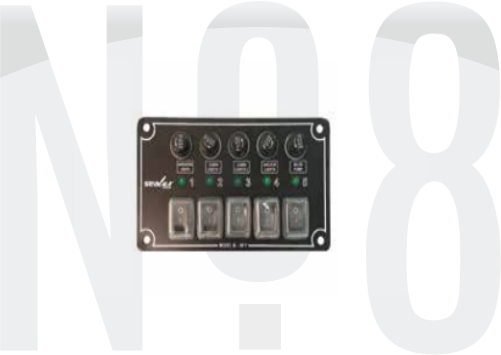 6 ANAHTARLI İZOLELİ YATAY SWITCH PANEL
