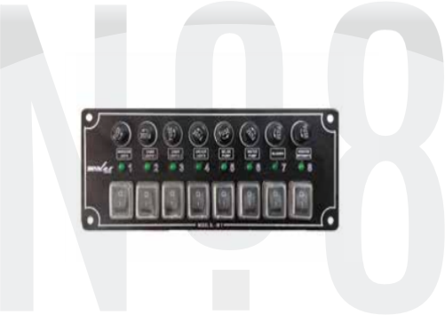 10 ANAHTARLI İZOLELİ YATAY SWITCH PANEL