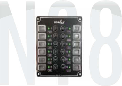 12 ANAHTARLI İZOLELİ KÜÇÜK EBATLI SWITCH PANEL