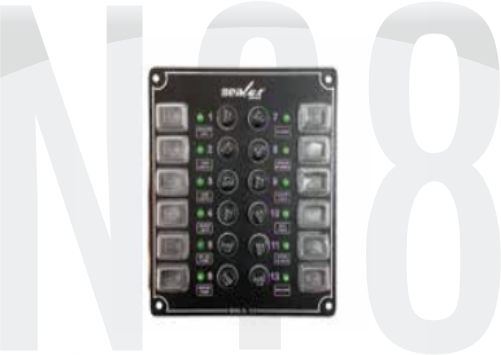 14 ANAHTARLI İZOLELİ KÜÇÜK EBATLI SWITCH PANEL