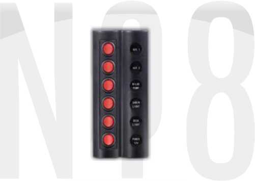 SWITCH PANEL 6 LI OTOM.SİGORTALI,led