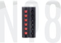 SWITCH PANEL 6 LI OTOM.SİGORTALI,led
