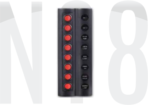 SWITCH PANEL 8 Lİ OTOM.SİGORTALI,led