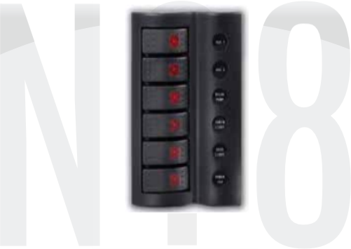 SWITCH PANEL 6 LI ÇİFT led