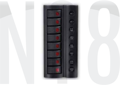 SWITCH PANEL 8 Lİ ÇİFT led