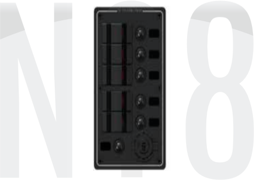 SWITCH PANEL 5 Lİ İZOLELİ,USB 110*100mm