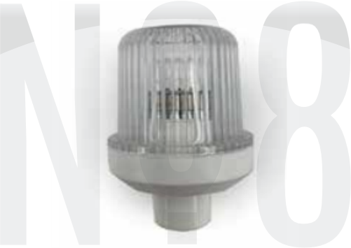 SL12 DİREK BAŞI FENERİ DEMİR BEYAZ Ø19mm