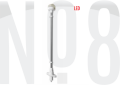 IŞIKLI BAYRAK DİREĞİ SOKETLİ led 12v,BEYAZ 60cm