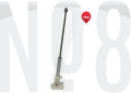 BAYRAK DİREĞİ.KATLANIR BEYAZ 45cm