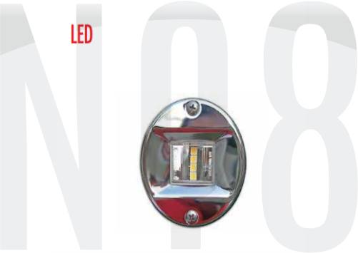 KIÇ FENERİ YUVARLAK cr-ni 12v led