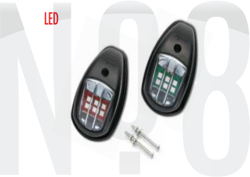 SL10 SEYİR FENERİ İSK/SAN led 12v SİYAH
