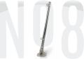 IŞIKSIZ BAYRAK DİREĞİ KATLANIR ALÜMİNYUM 40cm