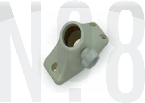 BAYRAK DİREĞİ TABANI Ø25mm BEYAZ
