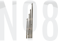 BAYRAK DİREĞİ KONİK Ø25mm BOY:120cm cr-ni