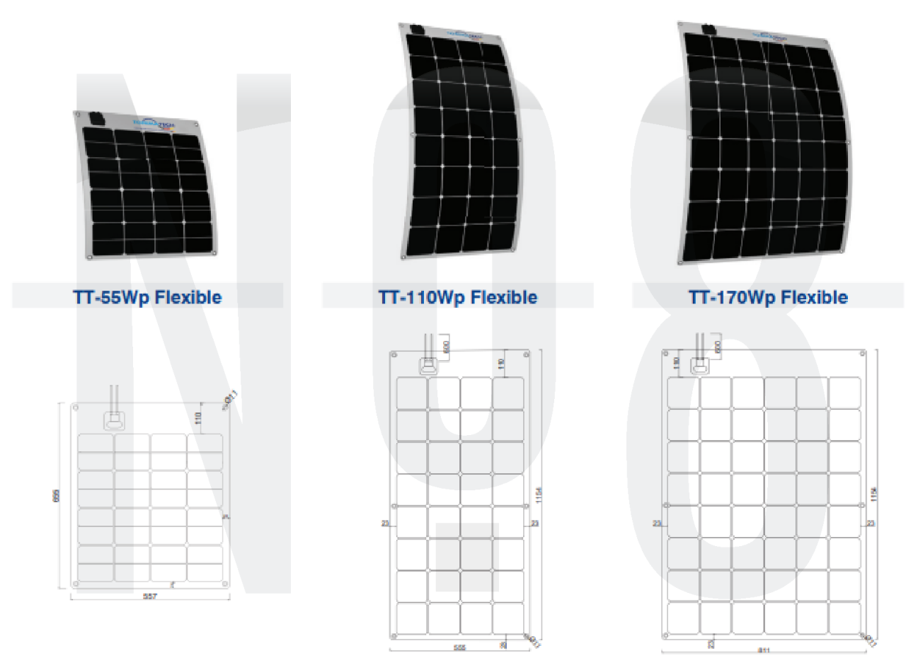 55 WATT ESNEK GÜNEŞ PANELİ SOLAR PANEL