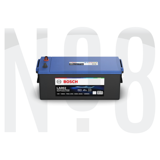 Bosch LA0020 Exide EP1200 12 Volt 140 AH Dual AGM Akü