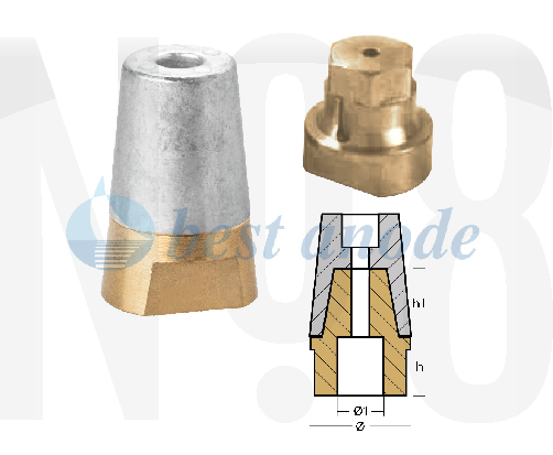 Komple Köşeli Pervane Tutyası 6CP025 TUTYA