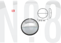 MERDİVEN LAMBASI led,MAVİ Ø47mm  12v