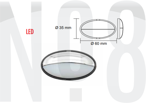 MERDİVEN LAMBASI led,MAVİ ELİPS 12v