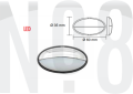 MERDİVEN LAMBASI led,MAVİ ELİPS 12v