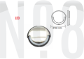MERDİVEN LAMBASI led,MAVİ Ø41mm12v