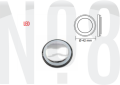 MERDİVEN LAMBASI led,MAVİ Ø41mm 12v