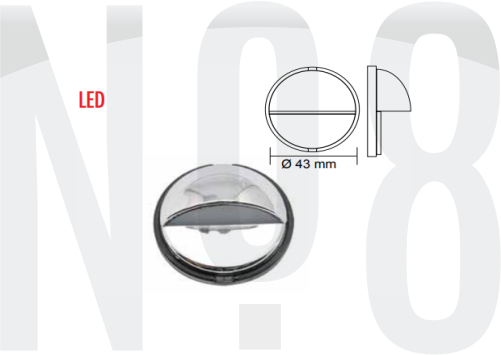 MERDİVEN LAMBASI led Ø37,5mm 12v