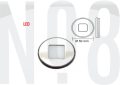 MERDİVEN LAMBASI led,MAVİ Ø45mm 12v