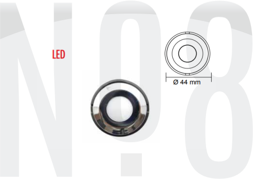 MERDİVEN LAMBASI led Ø39mm 12v