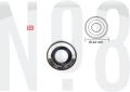 MERDİVEN LAMBASI led Ø39mm 12v